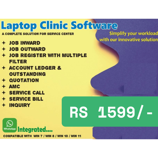 Laptop service Management Software